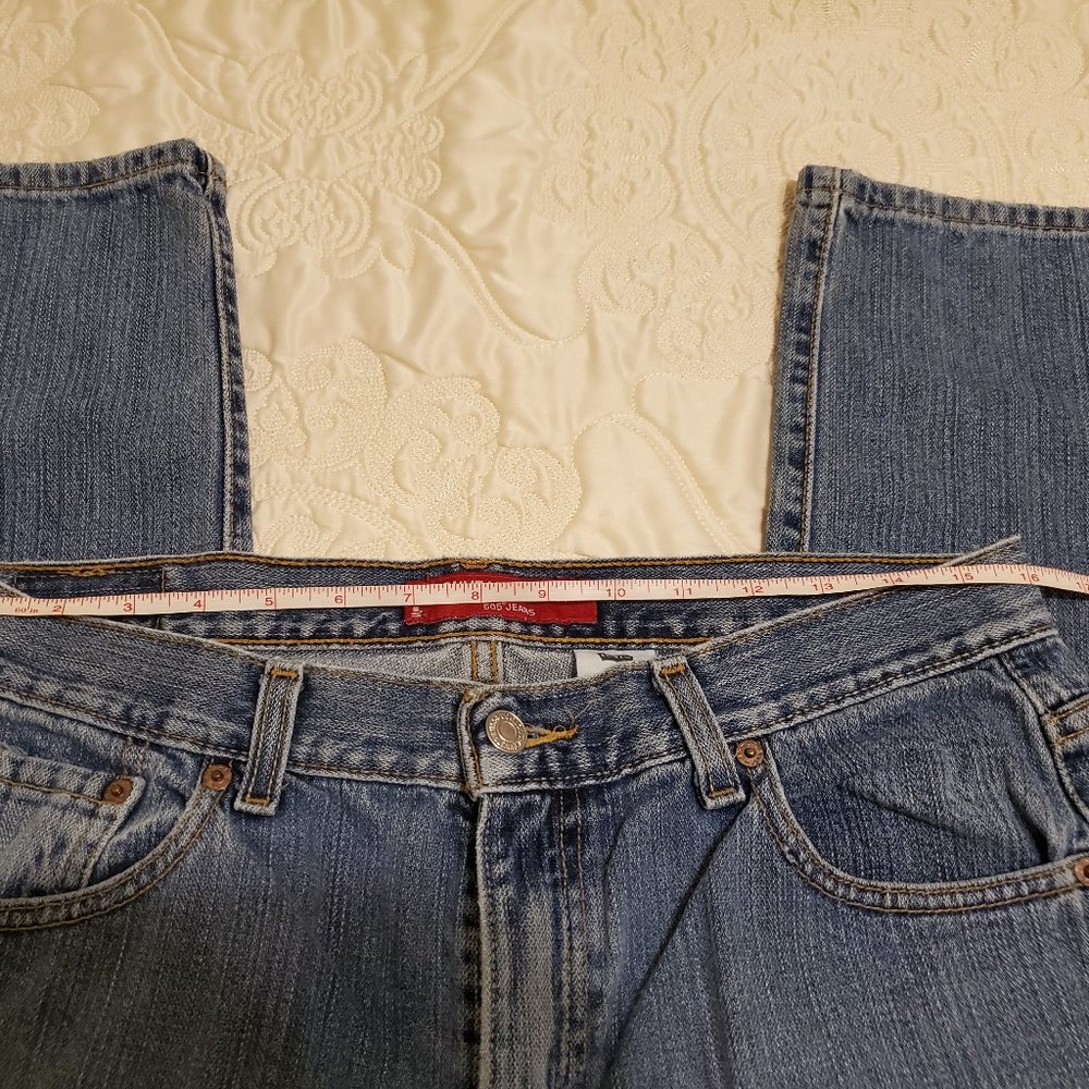 WOMEN’S LEVIS 505 NOUVEAU STRAIGHT JEANS SZ 12M - Picture 5 of 10